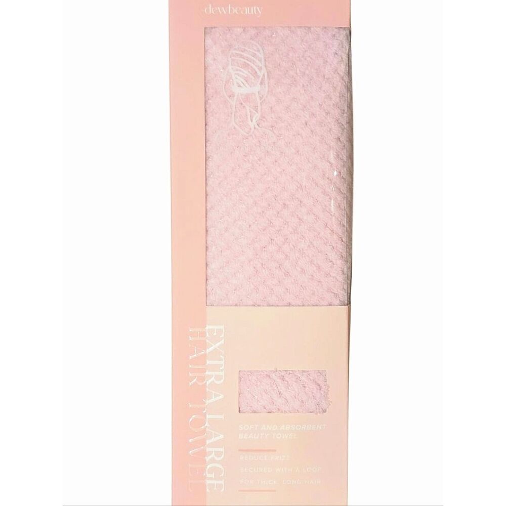 Dewbeauty Extra Large Pink Hair Towel- Pink